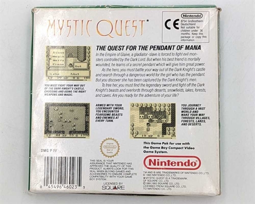 Mythic Quest - Komplet I Æske - Gameboy Original (SCN) (B Grade) (Genbrug)